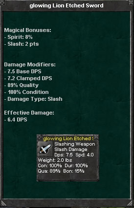 Picture for Glowing Lion Etched Sword