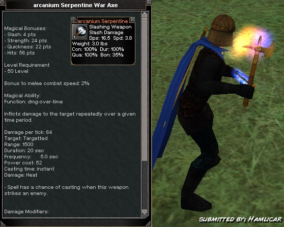 Picture for Arcanium Serpentine War Axe