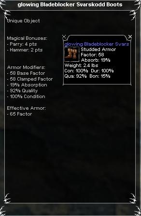 Picture for Glowing Bladeblocker Svarskodd Boots (u)