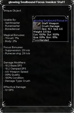 Picture for Glowing Soulbound Focus Invoker Staff (Mid) (u)
