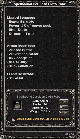 Picture for Spellbound Cerulean Cloth Robe (Alb)