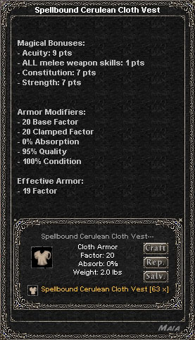 Picture for Spellbound Cerulean Cloth Vest (Alb) (melee)