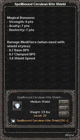 Picture for Spellbound Cerulean Kite Shield (Alb)