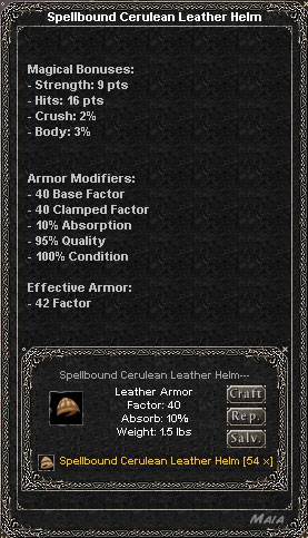 Picture for Spellbound Cerulean Leather Helm (Alb)