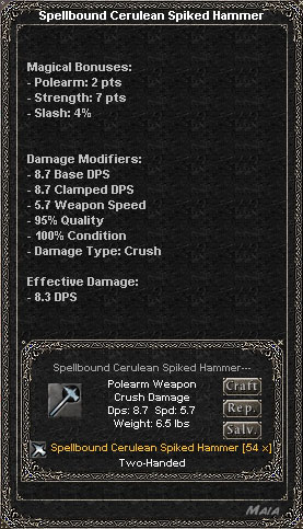 Picture for Spellbound Cerulean Spiked Hammer (Alb)