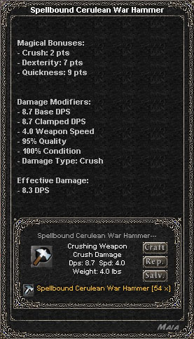 Picture for Spellbound Cerulean War Hammer (Alb)