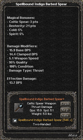 Picture for Spellbound Indigo Barbed Spear (Hib)