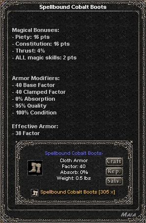 Picture for Spellbound Cobalt Boots (Mid) (cloth)