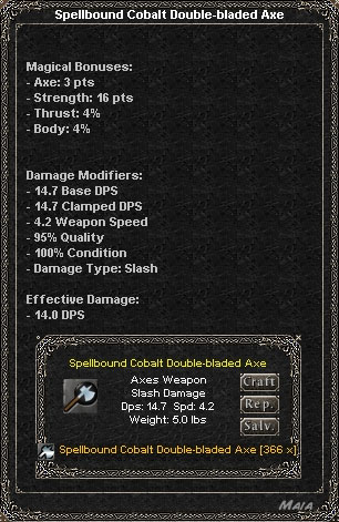 Picture for Spellbound Cobalt Double-bladed Axe