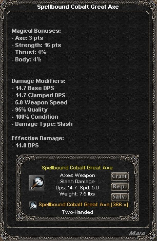 Picture for Spellbound Cobalt Great Axe (Mid)