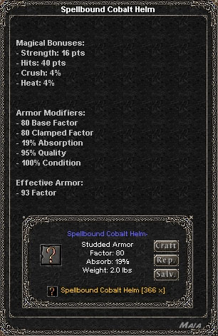 Picture for Spellbound Cobalt Helm (Mid) (studded)