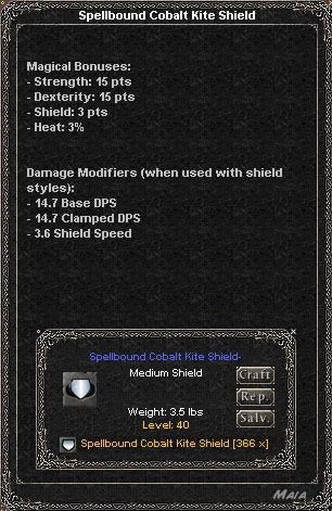 Picture for Spellbound Cobalt Kite Shield (Mid)