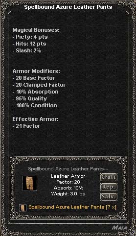 Picture for Spellbound Azure Leather Pants (Alb) (pie)