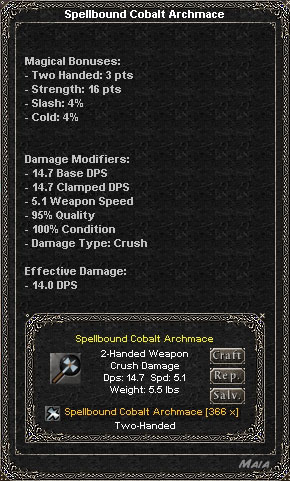 Picture for Spellbound Cobalt Archmace (Alb)
