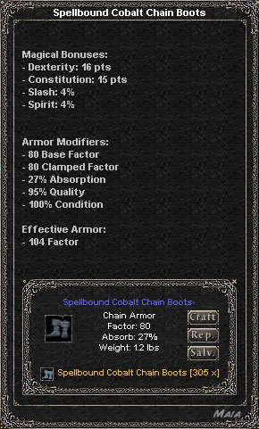 Picture for Spellbound Cobalt Chain Boots (Alb)