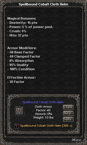 Picture for Spellbound Cobalt Cloth Helm (Alb)