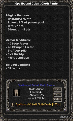 Picture for Spellbound Cobalt Cloth Pants (Alb)