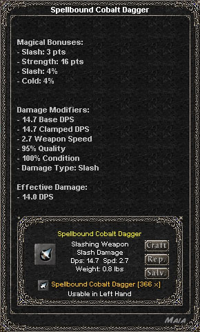 Picture for Spellbound Cobalt Dagger (Alb)