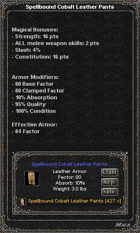 Picture for Spellbound Cobalt Leather Pants (Alb) (str)