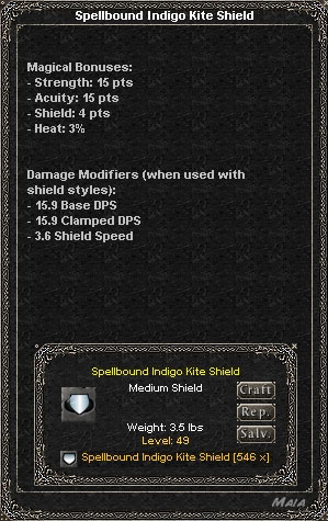 Picture for Spellbound Indigo Kite Shield (Alb)