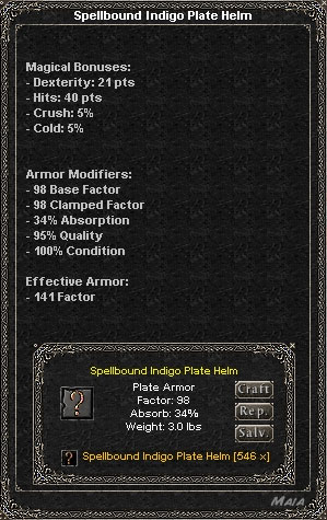 Picture for Spellbound Indigo Plate Helm