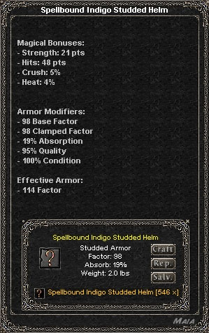 Picture for Spellbound Indigo Studded Helm (Alb)