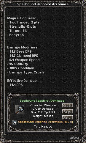 Picture for Spellbound Sapphire Archmace (Alb)