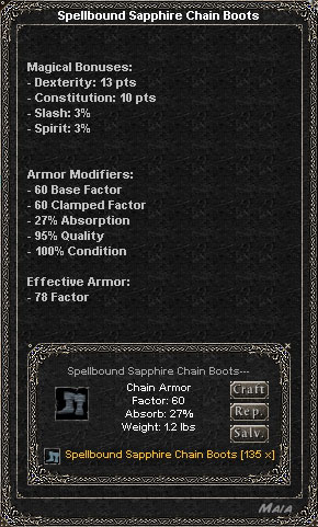 Picture for Spellbound Sapphire Chain Boots (Alb)
