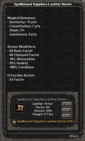 Picture for Spellbound Sapphire Leather Boots (Alb)