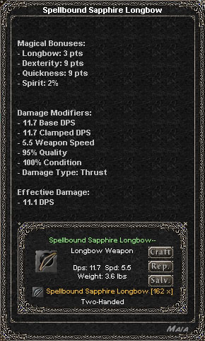 Picture for Spellbound Sapphire Longbow