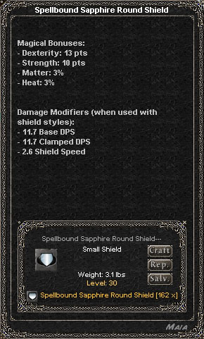 Picture for Spellbound Sapphire Round Shield (Alb)
