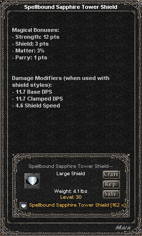 Picture for Spellbound Sapphire Tower Shield (Alb)