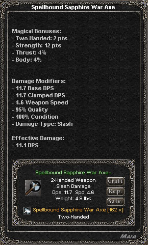 Picture for Spellbound Sapphire War Axe (Alb)