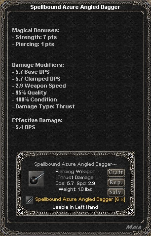 Picture for Spellbound Azure Angled Dagger