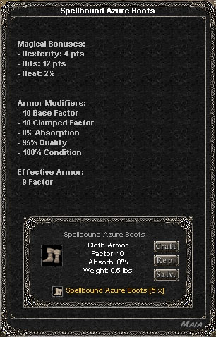 Picture for Spellbound Azure Boots (Hib) (cloth)