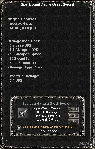 Picture for Spellbound Azure Great Sword (Hib)