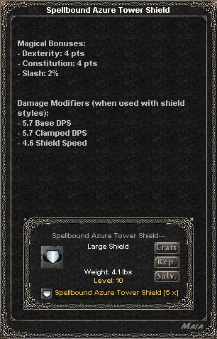 Picture for Spellbound Azure Tower Shield (Hib)