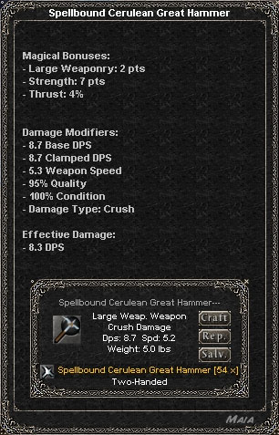 Picture for Spellbound Cerulean Great Hammer (Hib)