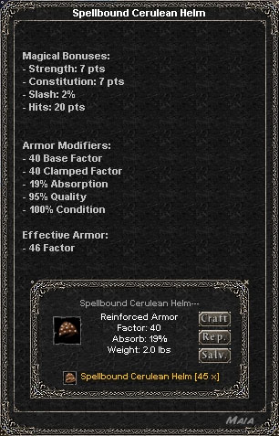 Picture for Spellbound Cerulean Helm (Hib) (reinf)