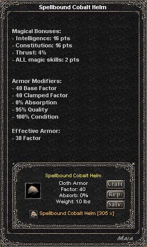 Picture for Spellbound Cobalt Helm (Hib) (cloth)