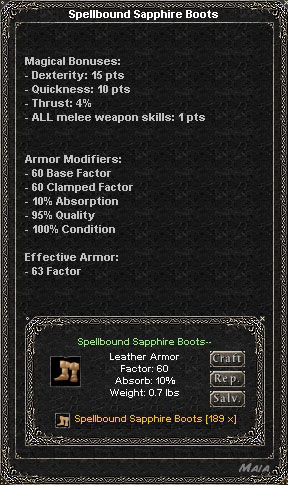 Picture for Spellbound Sapphire Boots (Hib) (leather)