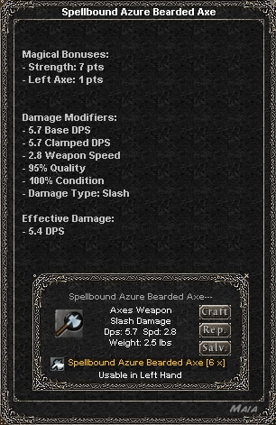 Picture for Spellbound Azure Bearded Axe (Mid)