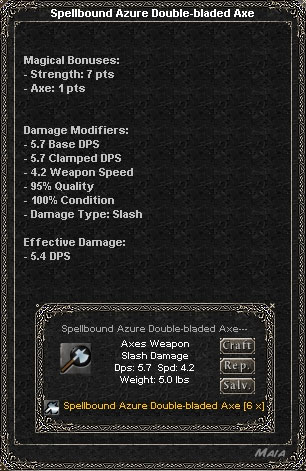 Picture for Spellbound Azure Double-bladed Axe