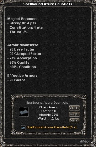 Picture for Spellbound Azure Gauntlets (Mid) (chain)