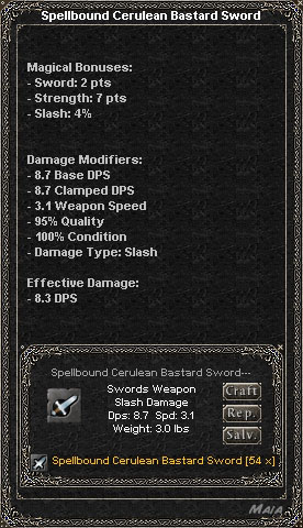 Picture for Spellbound Cerulean Bastard Sword (Mid)