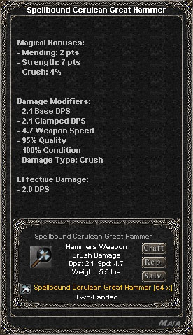 Picture for Spellbound Cerulean Great Hammer (Mid)