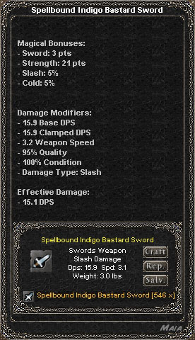 Picture for Spellbound Indigo Bastard Sword (Mid)