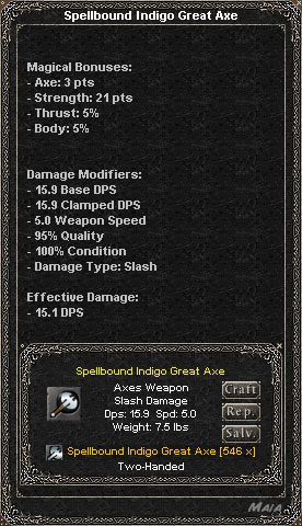 Picture for Spellbound Indigo Great Axe (Mid)