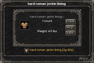 Picture for Hard Roman Jerkin Lining