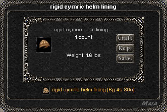 Picture for Rigid Cymric Helms Lining
